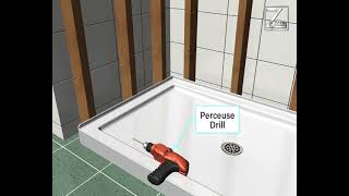 Standard Shower Base Installation [upl. by Rhee121]