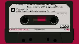 17 Thin Film Deposition and Epitaxy  Introduction to CVD Si Epitaxial Growth [upl. by Alexandro996]