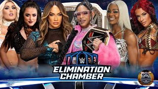 WWE 2K24 Elimination Chamber PLE WWE Womens Championship Elimination Chamber Match [upl. by Timoteo]