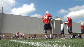 Christian Hackenberg and Tyler Ferguson Practicing [upl. by Chaiken]