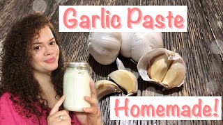 How to make Easy Garlic Paste  Homemade [upl. by Inalem]