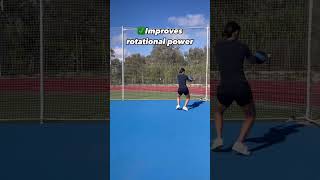 Improve forehand power💥🎾 tenniscoach tennis tennistips tennisfitness tennislife forehand [upl. by Sudoeht893]