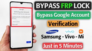 HOW TO Bypass FRP Lock on Samsung  Bypass Google Account Verification on Samsung in 2024 [upl. by Harbison614]