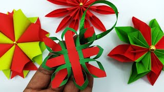 Beautiful Snowflake Making For Christmas Decoration  Paper Snowflake Tutorial  DIY Crafts [upl. by Hait48]