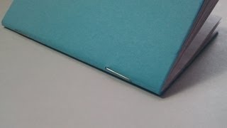 How to bind a book with staples saddle stitch binding [upl. by Cosetta]