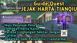 Ikuti Petunjuk Peta dan Temukan Harta Karun  Quest Jejak Harta Tianqiu Genshin Impact [upl. by Jumbala]