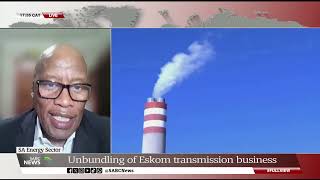 SA Energy Sector  Segomoco Scheppers discusses the unbundling of Eskom transmission business [upl. by Greenwell]