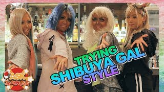 THE LAST GYARU GIRLS OF SHIBUYA ｜Kurogyaru Makeover at the Ganguro Cafe Tokyo [upl. by Aisatana]