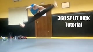 Tutorial 360 split kick  Van Damme´s kick English Sub  Español [upl. by Perkoff705]