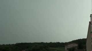 Orage du 2 juin 2012  Foudre éclair  Lightning strike  HD [upl. by Aivekahs]