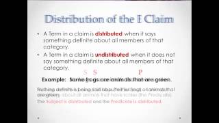 Distribution of Terms in Categorical Claims [upl. by Esoj]