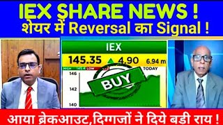 IEX SHARE LATEST NEWS TODAY IEX SHARE ANALYSIS शेयर में Reversal का Signal S B STOCK NEWS [upl. by Finn]