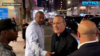 Tom Hanks YELLS at Fans After They Nearly Knock Wife Rita Wilson Over — Watch [upl. by Hilda789]