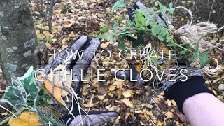 How to make Ghillie Gloves cheap Easy [upl. by Medarda]