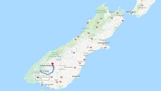 Te Anau to Queenstown  A Complete Real Time Road Trip [upl. by Ahsimik]