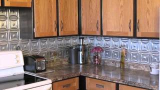 Metal Backsplash Improved Our Kitchen [upl. by Bendix]