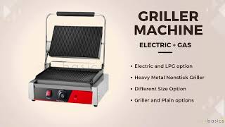 Griller Machine  Electric and Gas LPG  Sandwich Machine sandwichmaker [upl. by Glennie]