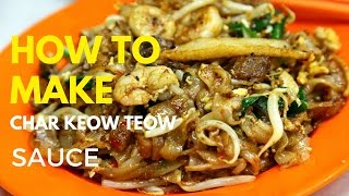 How To Make a simple char kway teow seasoning sauce  Foodie Bite [upl. by Mellins198]