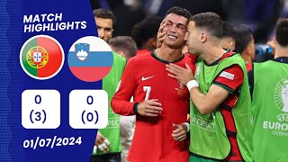 Portugal vs Slovenia 00 Penalty 30 Highlights  EURO 2024 [upl. by Downall607]