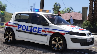 GTA 5  POLICE NATIONALE 6  Renault Megane2 [upl. by Doughty]