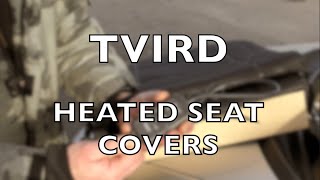 Tvird Heated Car Seat Covers 12v For Warmth and Theraputic Muscle Relief [upl. by Schiffman]