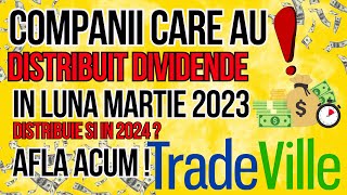 Companii care au distribuit dividende in luna martie 2023  Distribuie si in 2024 dividende [upl. by Osnofledi679]