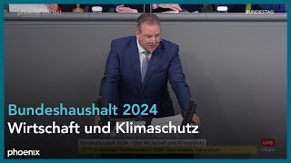 Bundestagsdebatte zum Bundeshaushalt 2024  Einzelplan Wirtschaft und Klimaschutz am 010224 [upl. by Drusilla]