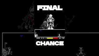 Undertale Disbelief Papyrus Animation Final Chance undertale [upl. by Audra]