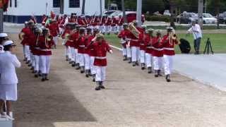 Desfile da tropa da Marinha do Brasil no dia do Marinheiro em Natal RN [upl. by Weidman]