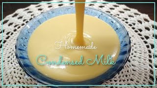 Homemade Condensed Milk Recipe  Made using Milk English [upl. by Eltsyrk]