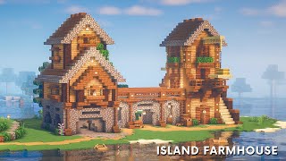 Minecraft Relaxing Longplay  Cozy Island Farmhouse No Commentary 119 [upl. by Llerdnad]