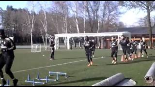 So Lazy Mario Balotelli takes a shortcut to avoid obstacles during AC Milan training 2014 [upl. by Mitran972]