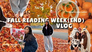 UOFT FALL READING WEEKEND VLOG halloween party thrifting pumpkin carving etc [upl. by Daniala]