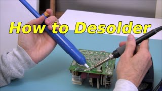 How to Desolder with a Desoldering PumpSolder Sucker [upl. by Retsev]