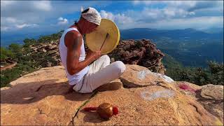 Drumming session on the top of the mountain with Yanu from SHAMAGIKA [upl. by Waneta689]