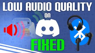 LOW AUDIO QUALITY ON DISCORD WITH BLUETOOTH HEADPHONES  EASY WAY TO FIX [upl. by Libre]