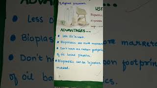 Bioplastic report  Poster on bioplastic  bioplastics  trending  studenteducation [upl. by Carey]