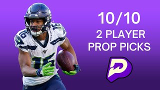 1010 PRIZEPICKS  BEST 2 NFL TNF WEEK 6 PLAYER PROPS  prizepicks prizepickstoday nflprizepicks [upl. by Liza737]