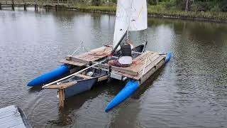 outrigger canoe with sail rig by Expandacraft [upl. by Sheila]