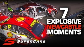 7 explosive moments from the Newcastle 500  Supercars Championship 2019 [upl. by Adnilym]