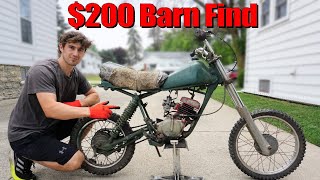 200 Barn Find Honda CR80 Dirt Bike Rare 1980s [upl. by Nitz448]