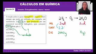 Exercício 029  A reação entre os gases hidrogênio e oxigênio libera energia [upl. by Mossman645]