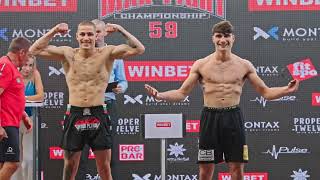 Official WeighIn  MAX FIGHT 59 [upl. by Broome647]