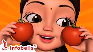 लाल टमाटर  Lal Tamatar  Hindi Rhymes for Children  Infobells [upl. by Armand]