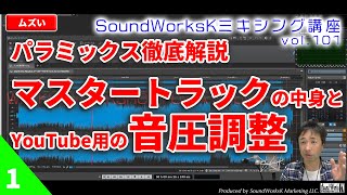 パラミックス徹底解説 Pistaさん編2−1 〜マスタートラックと音圧調整〜vol101 難しさ：ふつうYouTube投稿における音圧調整の目安 [upl. by Ardnovahs]