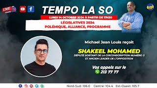 Tempo La So Michael Jean Louis Recoit Shakeel Mohamed [upl. by Chevalier]