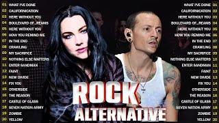 Alternative Rock Of The 90s 2000s 🎸Evanescence Metallica Linkin Park Coldplay Hoobastank [upl. by Akcirahs759]