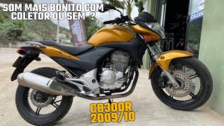 Colocando coletor na cb300r 200910 [upl. by Alguire630]