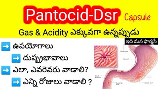 pantocid dsr review in telugu  uses dosedosage sideeffects precautions  panto40domperidone30 [upl. by Roht600]