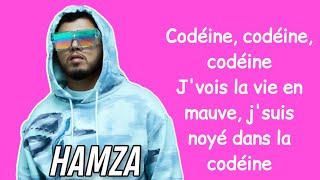 Hamza quotCodéine 19quot parolesLyrics [upl. by Ecela726]